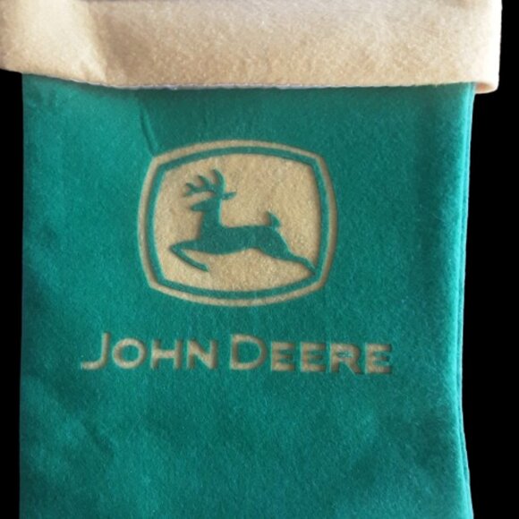 *NEW* Green "JOHN DEERE" Christmas Stocking - Picture 2 of 3
